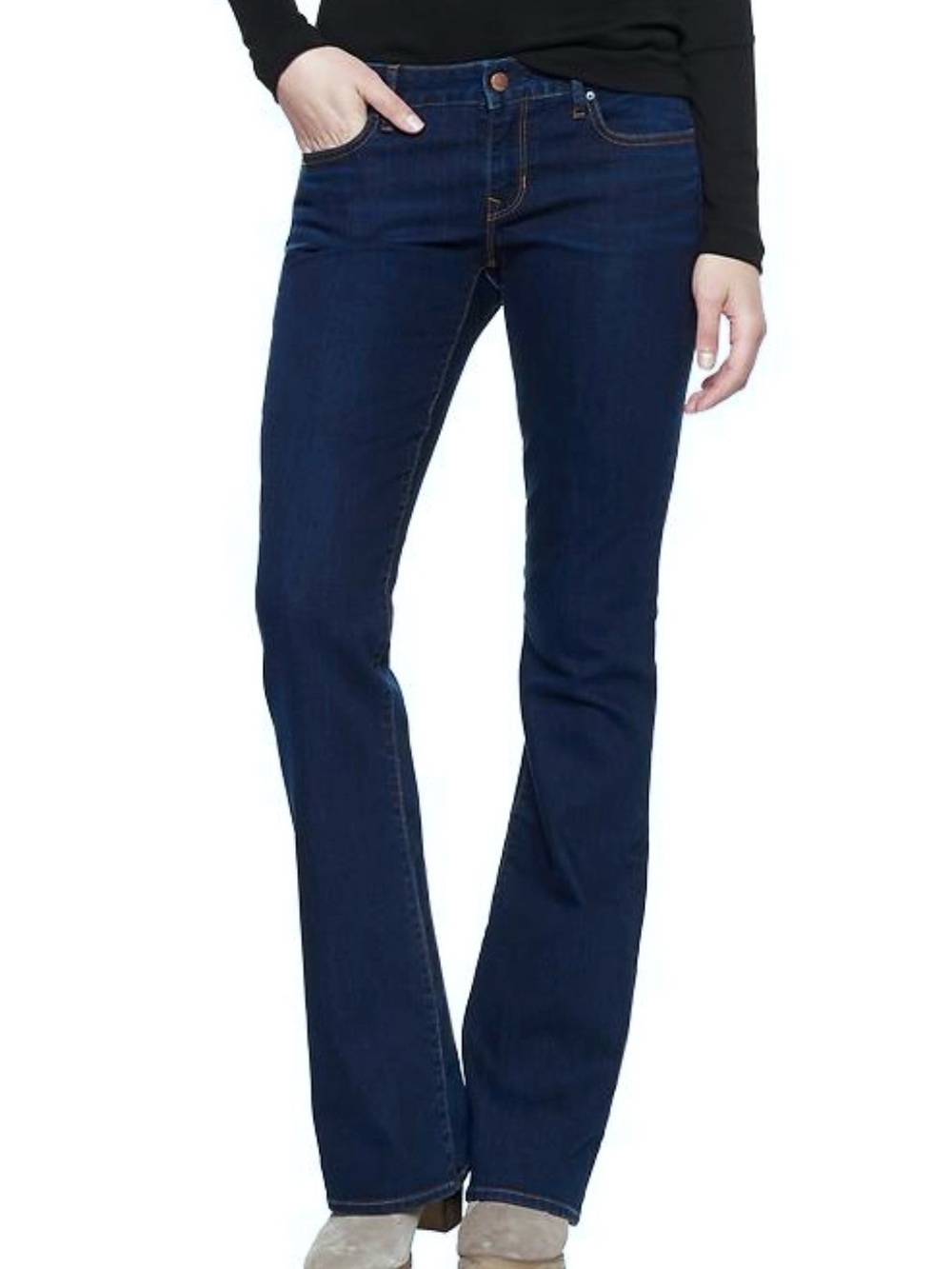GAP 1969 Sexy Boot Cut Jeans in Salinas Dark Wash